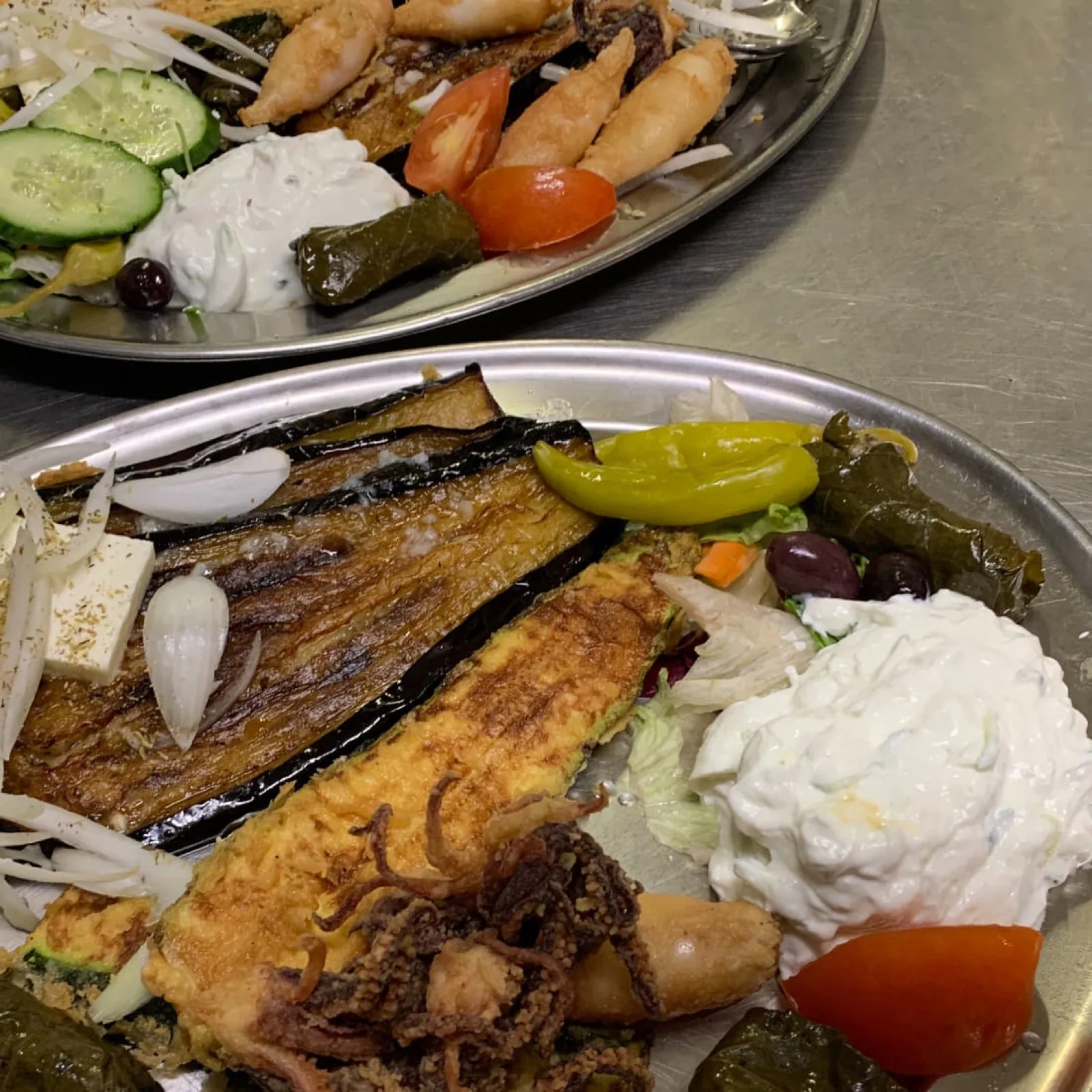 Griechische Spezialitäten frisch gegrillt